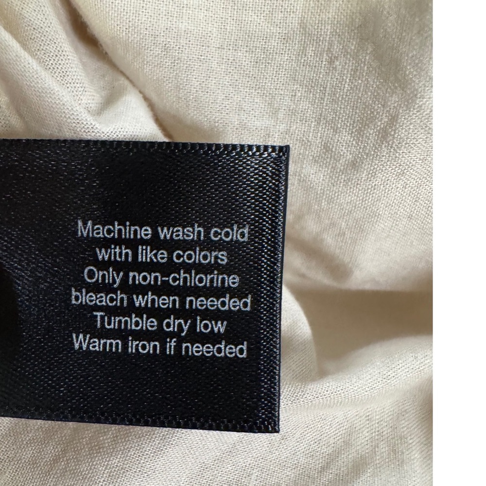 Lane Bryant Linen Blend Off Shoulder Peplum Top Oatmeal Beige 22/24 NEW - Picture 8 of 8